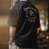 Vintage Indian Print T-Shirt – Black Cotton Loose Fit Summer Tee